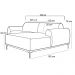 Sofá 350cm 6 Lugares com Chaise Direito Pés Gold Molino B-292 Veludo Uva - Domi