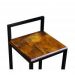 Banqueta Alta Balcão Bistrô Industrial Premium Madeira Imbuia
