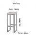 Conjunto Mesa Alta Bar Bistrô Redonda Vidro 2 Bancos Imbuia Industrial White