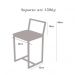 Conjunto Mesa Pinus 4 Cadeiras Estofado Industrial White e Preto