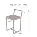 Conjunto Mesa Preta 4 Cadeiras Pequena Estofado Industrial Black e Preto