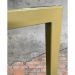 Conjunto Mesa de Jantar Retangular 4 Cadeiras Imbuia Riviera Industrial Dourado