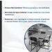 Conjunto Mesa de Jantar Retangular Imbuia 4 Cadeiras Estofado Riviera Industrial Preto