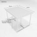 Conjunto Mesa de Jantar Retangular Imbuia 4 Cadeiras Riviera Industrial Preto Estofado Amarelo