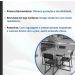 Conjunto Mesa de Jantar Retangular Imbuia 4 Cadeiras Riviera Industrial Preto Estofado Preto