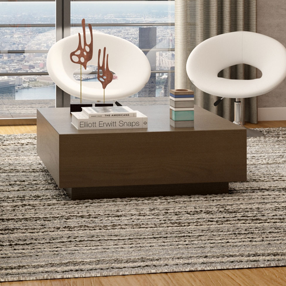 Mesa de Centro Quadrada Wood Caramelo
