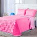 Kit Cobre Leito Dual Color Pink/Rosa Queen 03 Peças - Dupla Face