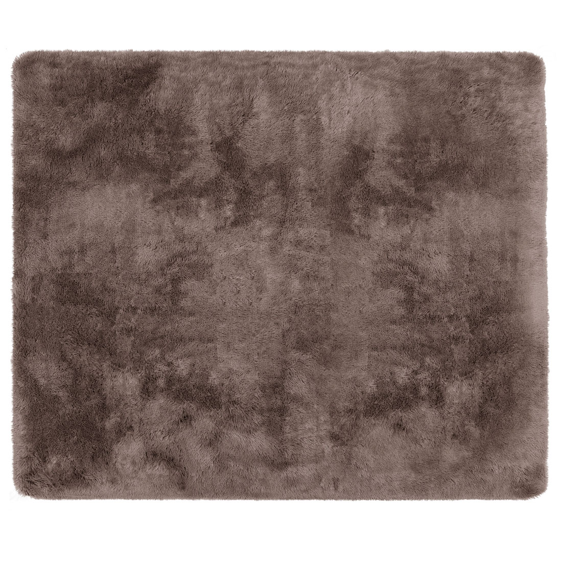 Tapete Para Sala Retangular Kazan Liso Taupe 2,00m x 1,40m - Antiderrapante