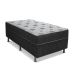 Cama Box Solteiro Conjugada Dream Molas Nanolastic (43x88x188) Cinza