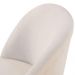 Conjunto Poltronas Decorativa Lilli Off White com Base Giratória em Madeira