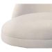 Conjunto Poltronas Decorativa Lilli Off White com Base Giratória em Madeira