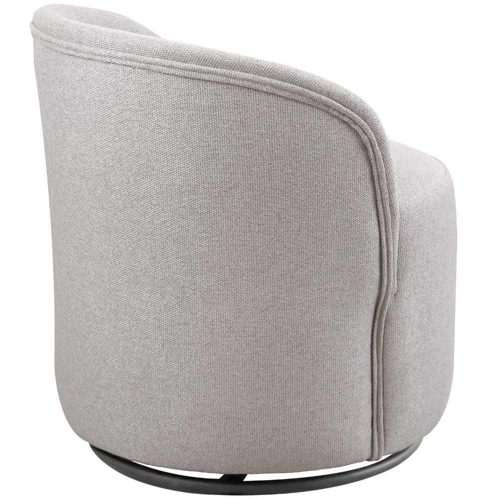Conjunto Poltronas Decorativas Astrid Columbia Cinza com Base Giratória