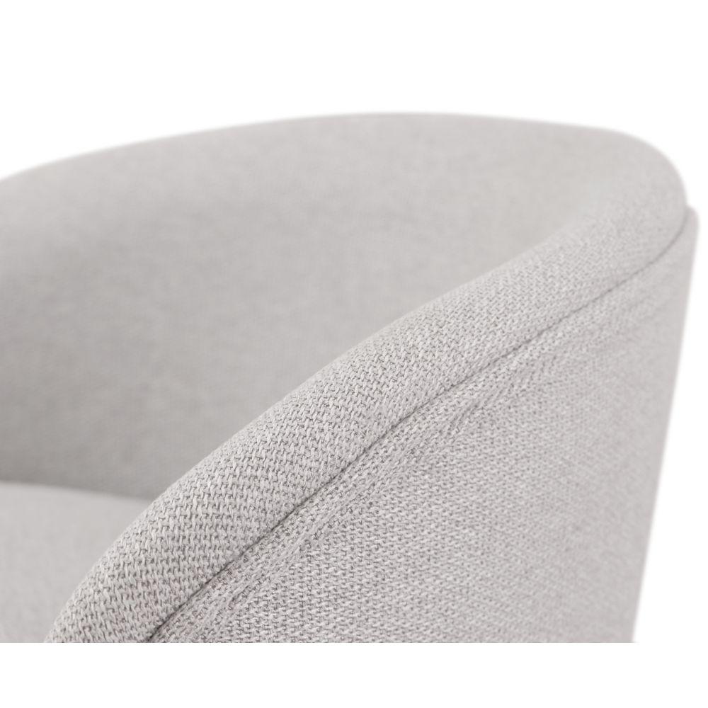Conjunto Poltronas Decorativas Astrid Columbia Cinza com Base Giratória
