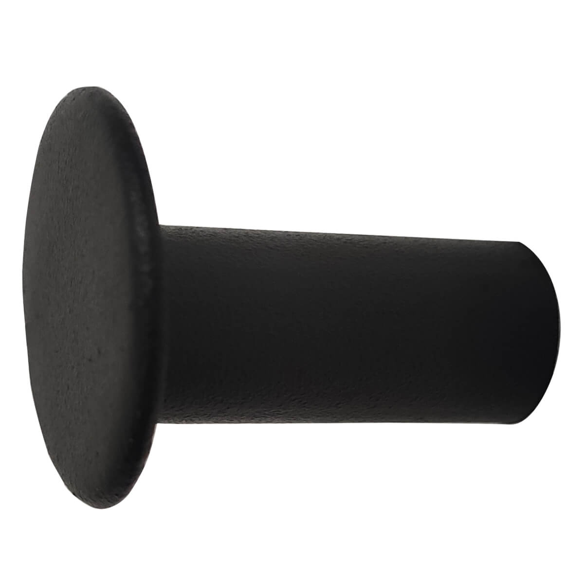 Pino Suporte para Espelho Adnet Pendurador de Casaco de Parede Aço Carbono 3cm Preto