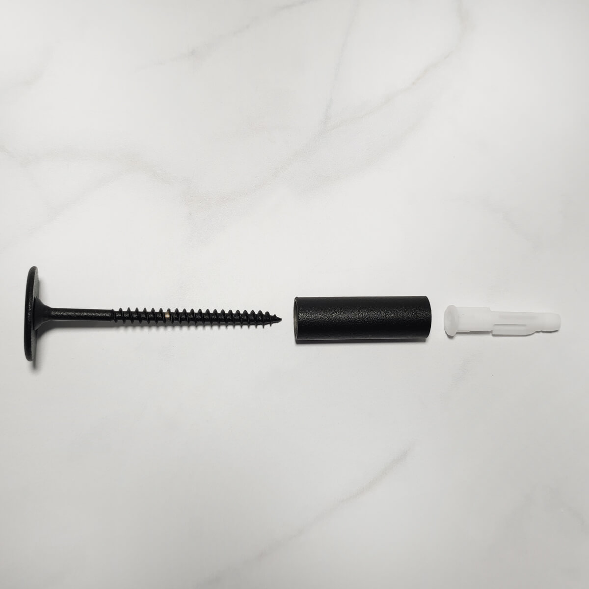 Pino Suporte para Espelho Adnet Pendurador de Casaco de Parede Aço Carbono 4cm Preto