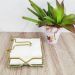 Suporte para Guardanapo de Mesa Espelhado Dourado Porta Guardanapo com Peso 14x14cm Duler