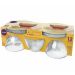 Conjunto 6 Xícaras De Vidro Com Pires 170ml Jogo Transparente Café E Chá Duralex