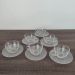 Conjunto 6 Xícaras De Vidro Com Pires 170ml Jogo Transparente Café E Chá Duralex