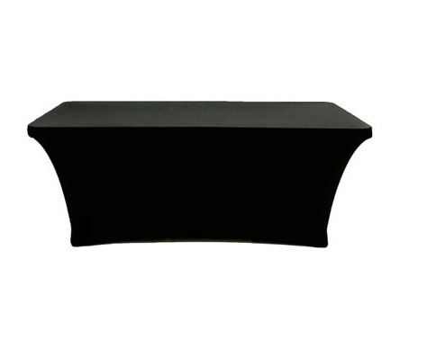 Capa Spandex para mesa 1,52m x 70cm Preta