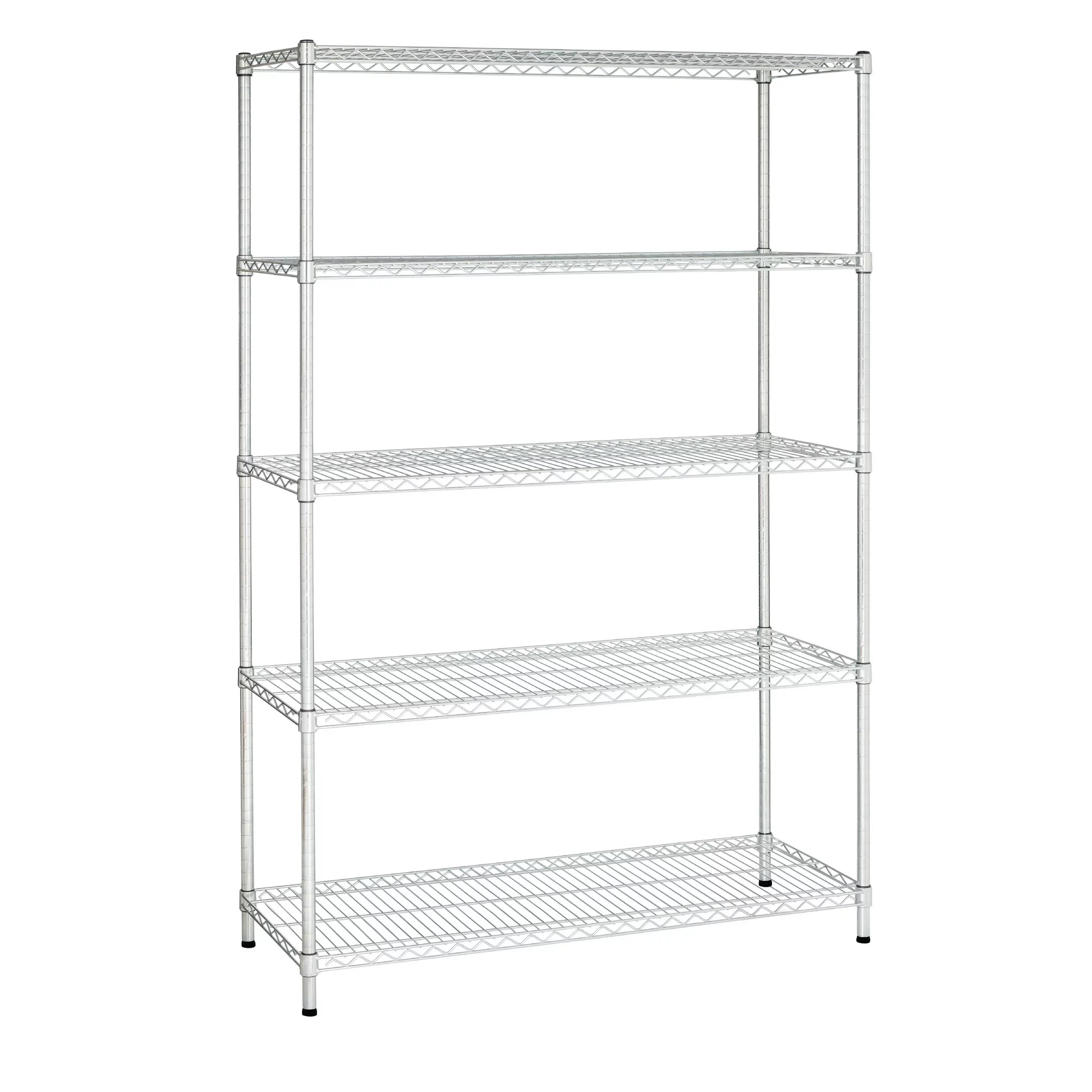 Estante aço cromado 5 prateleiras 120 x 45 x 180 cm