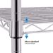 Estante aço cromado 5 prateleiras 120 x 45 x 180 cm