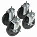 Kit 4 Rodas com Travas para Estantes Duratec