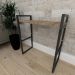 Aparador industrial aço preto mdf 30cm cor amadeirado ind15aeapr
