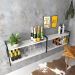 Aparador industrial sala barzinho branco bar adega moderno suspenso madeira buffet