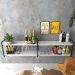 Aparador industrial sala barzinho branco bar adega moderno suspenso madeira buffet