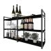 Aparador industrial sala barzinho preto bar adega moderno suspenso madeira buffet