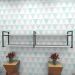 Estante estilo industrial sala aço cor preto 180x30x40cm (C)x(L)x(A) cor mdf branco modelo ind40bsl