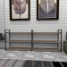 Estante industrial aço preto 180x30x68cm amadeirado ind32aeest
