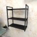 Estante industrial escritório aço cor preto 60x30x68cm (C)x(L)x(A) cor mdf preto modelo ind25pes