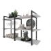 Estante industrial nichos cozinha branco off white suporte industrial suspensa