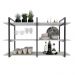 Estante industrial nichos cozinha branco off white suporte industrial suspensa