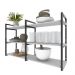 Estante industrial nichos cozinha branco off white suporte industrial suspensa