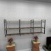 Estante industrial sala aço preto 180x30x68cm amadeirado ind35aesl