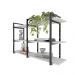 Estante industrial sala estar estante nicho parede mdf suspensa pratileira ferro branco off white
