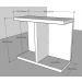 Mesa Lateral para sofá moderna Branco