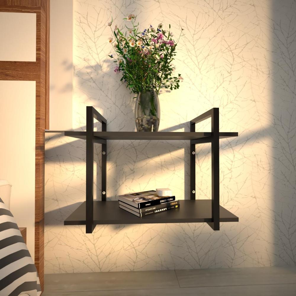 Mesa de cabeceira industrial suspensa mesa lateral preta mesas de cabeceira criado mudo preto kit mesa cabeceira