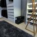 Mini estante para closet 25x60x50 cm MDF Preto TX modelo en4403cl