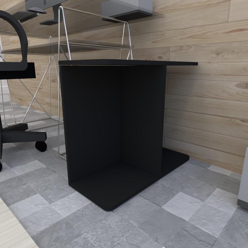 Mini estante para escritório 25x60x50 cm MDF Preto TX modelo en16703es