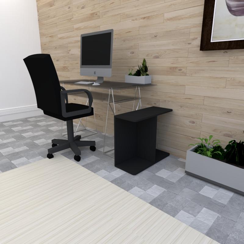 Mini estante para escritório 25x60x50 cm MDF Preto TX modelo en16703es