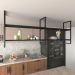 Nicho Industrial Suspenso Teto Cozinha prateleira industrial suspensa nicho industrial nichos para cozinha suporte
