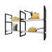 Nicho Industrial Suspenso Teto Cozinha prateleira industrial suspensa nicho industrial nichos para cozinha suporte