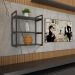 Nicho estilo industrial prateleira sala prateleira de parede suporte para prateleira industrial suporte suspensa