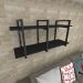 Nicho estilo industrial prateleira sala prateleira de parede suporte para prateleira industrial suporte suspensa