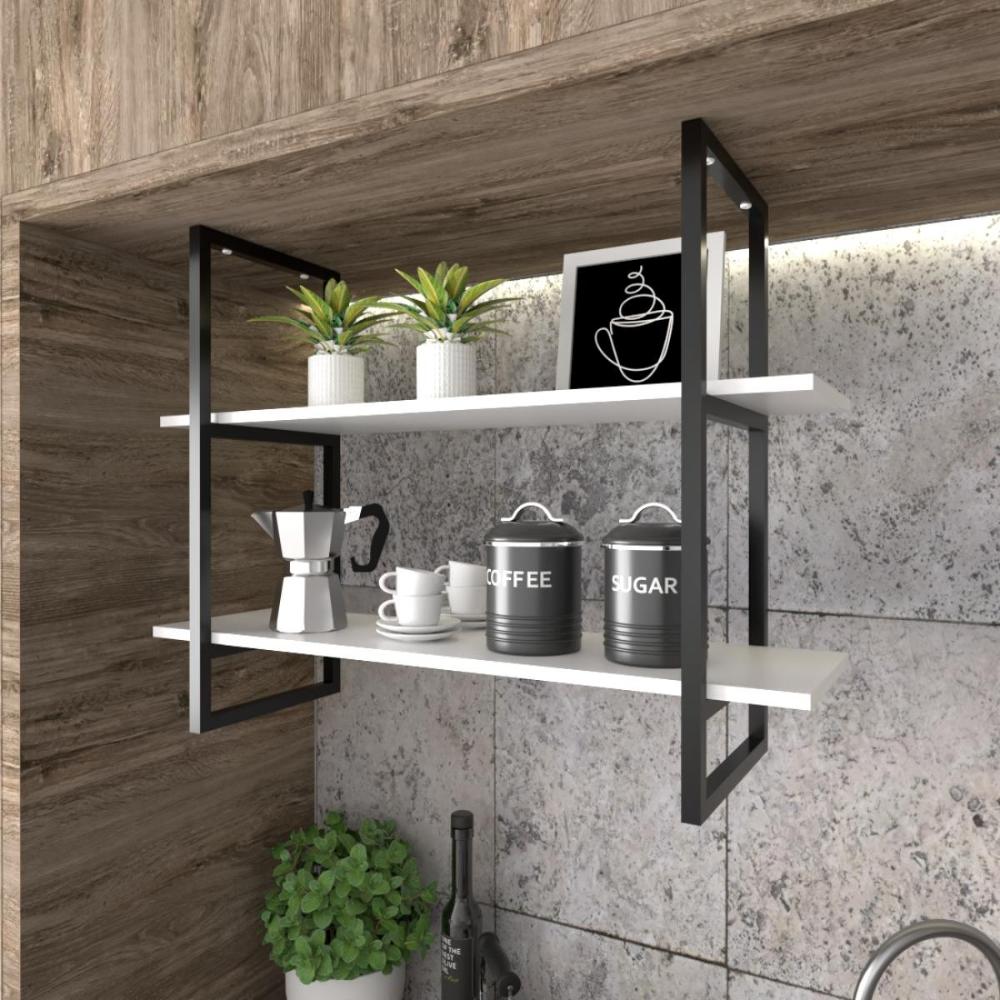 Prateleira Suspensa Industrial Teto Cozinha nichos para cozinha nicho industrial nichos para cozinha nichos para cozinha
