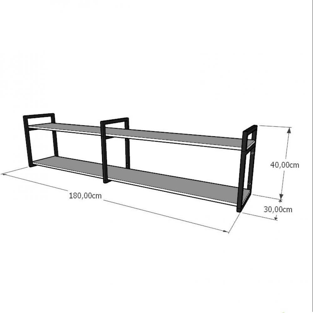 Prateleira estante estilo Industrial escritório prateleira para quarto prateleira para quarto estante de parede