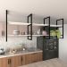 Prateleira industrial cozinha suporte para prateleira industrial nicho industrial nichos para cozinha pratileira  mdf
